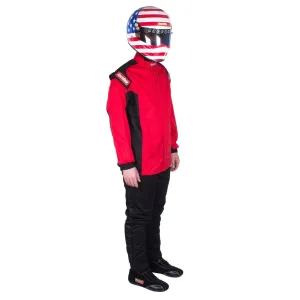 RaceQuip Chevron-1 Single Layer Racing Driver Fire Suit Jacket [SFI 3.2A/1] - Red / Blue