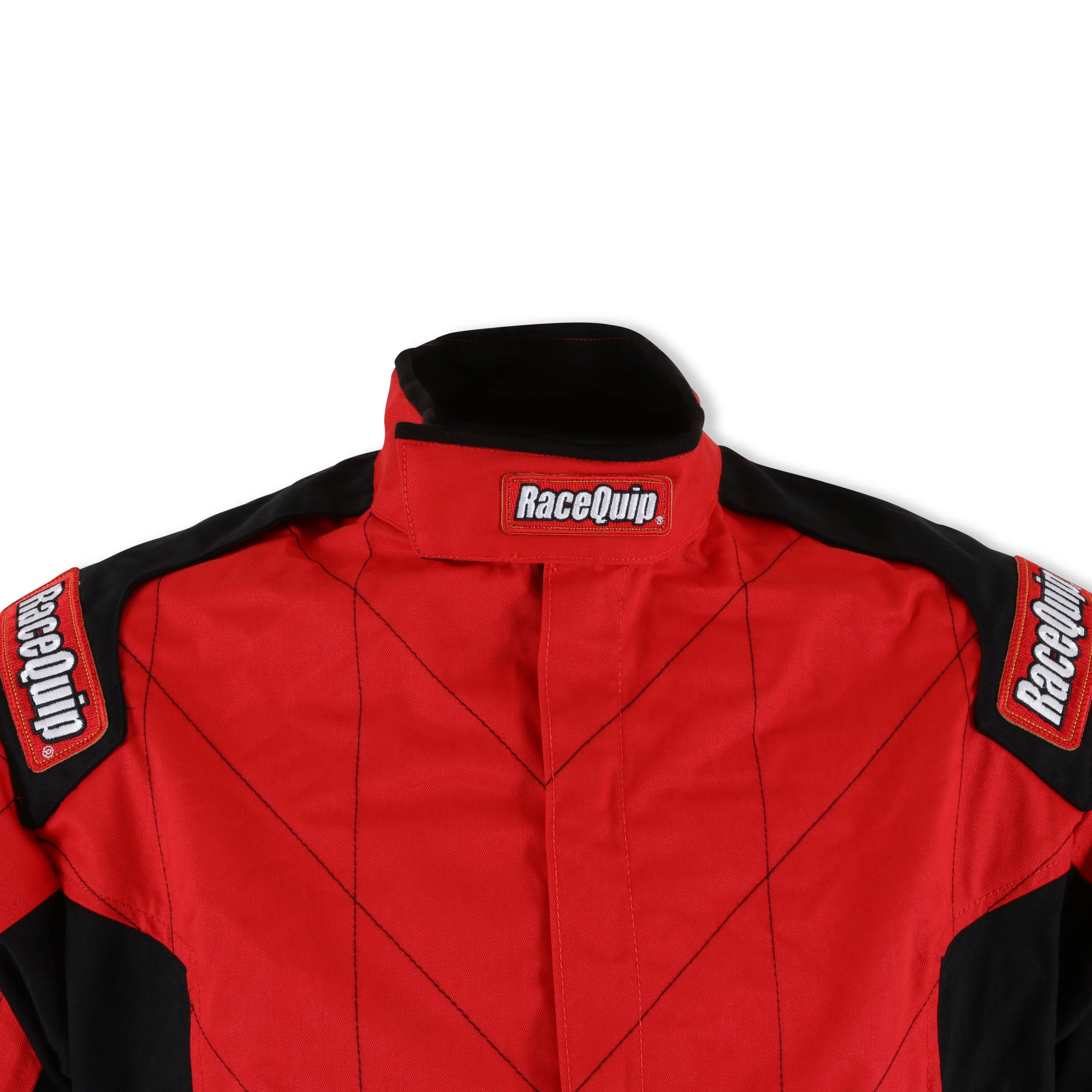 RaceQuip Chevron-1 Single Layer Racing Driver Fire Suit Jacket [SFI 3.2A/1] - Red / Blue