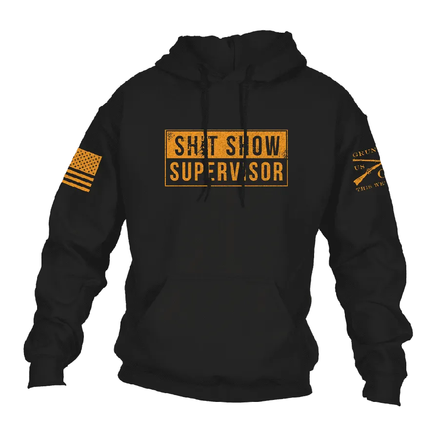 Sh*t Show Supervisor Hoodie - Black