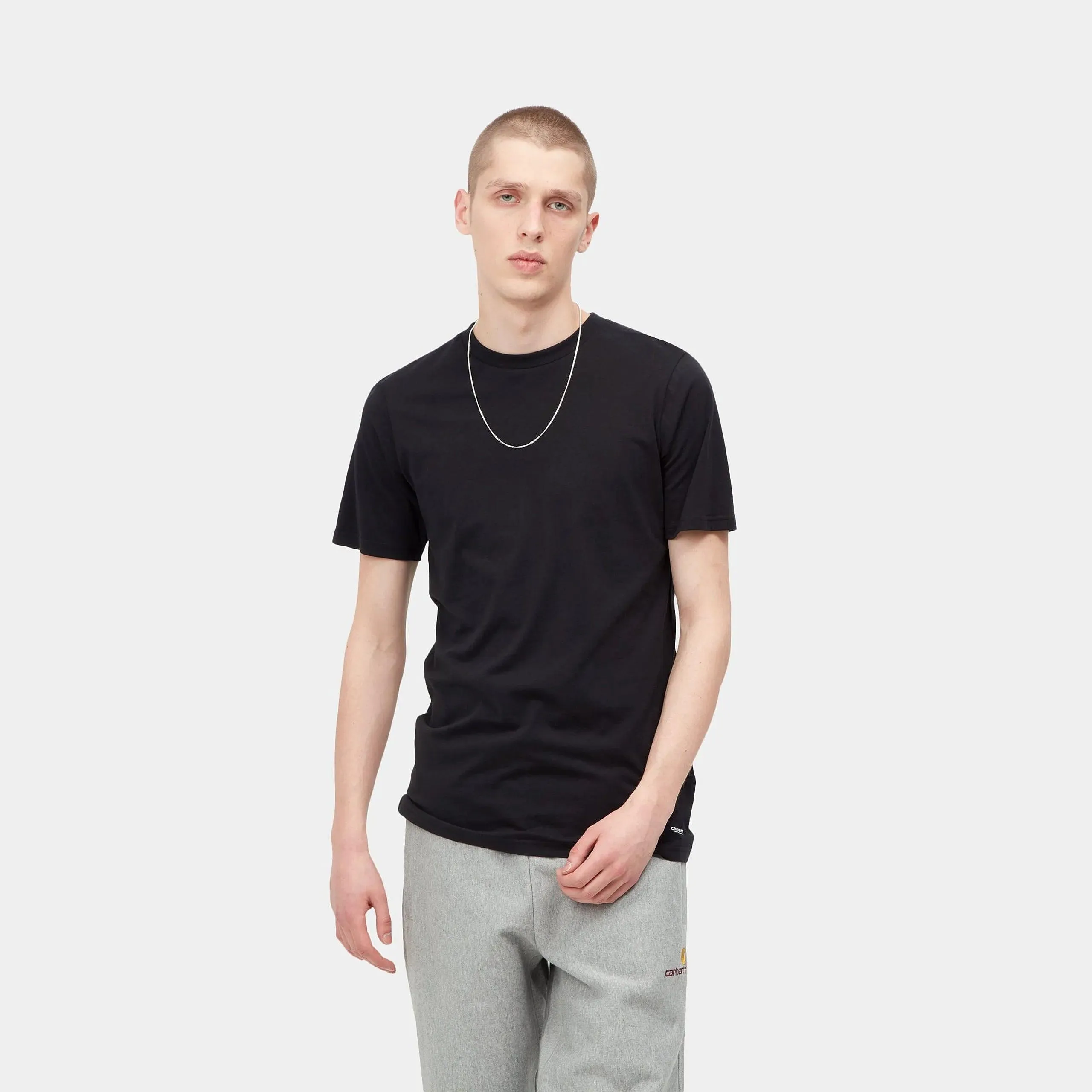 Standard Crew Neck T-shirt - Black   Black