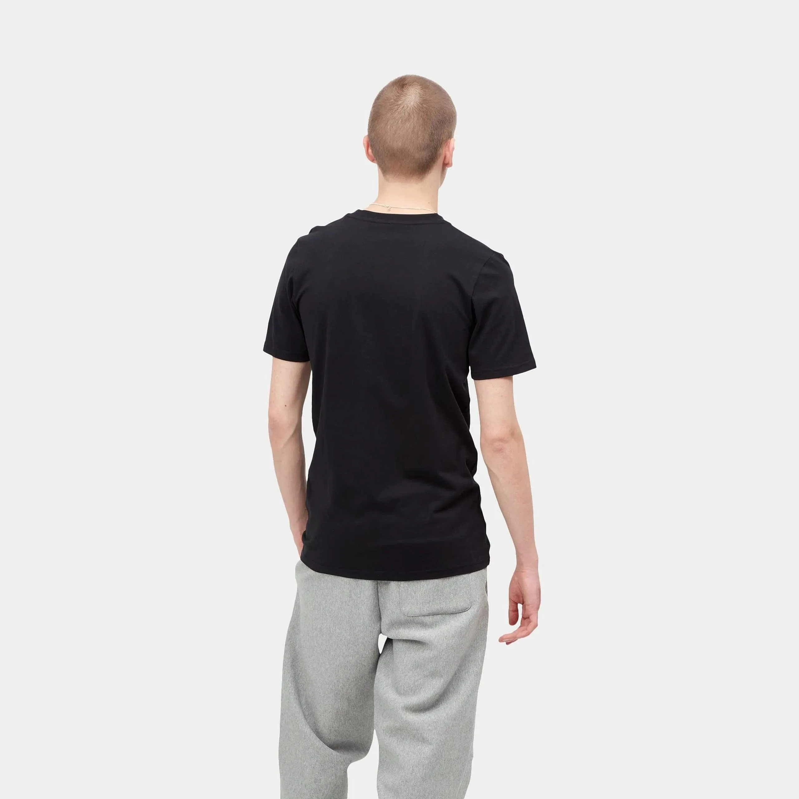 Standard Crew Neck T-shirt - Black   Black