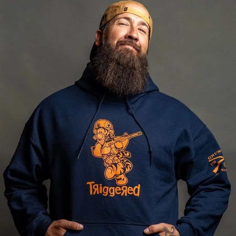 Triggered Hoodie - Navy