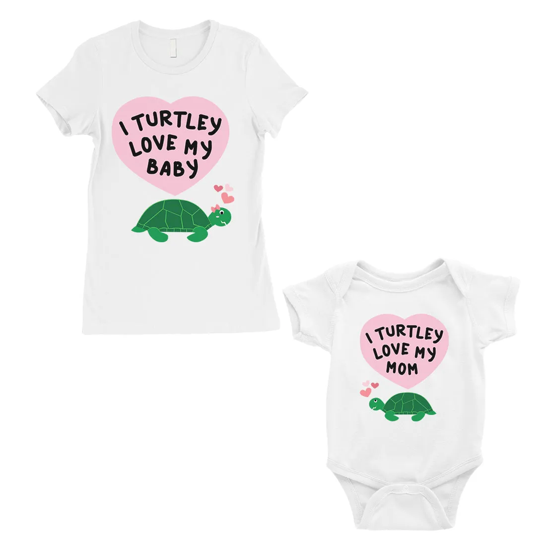 Turtley Love Baby Mom Mom and Baby Matching Gift Shirts For Moms