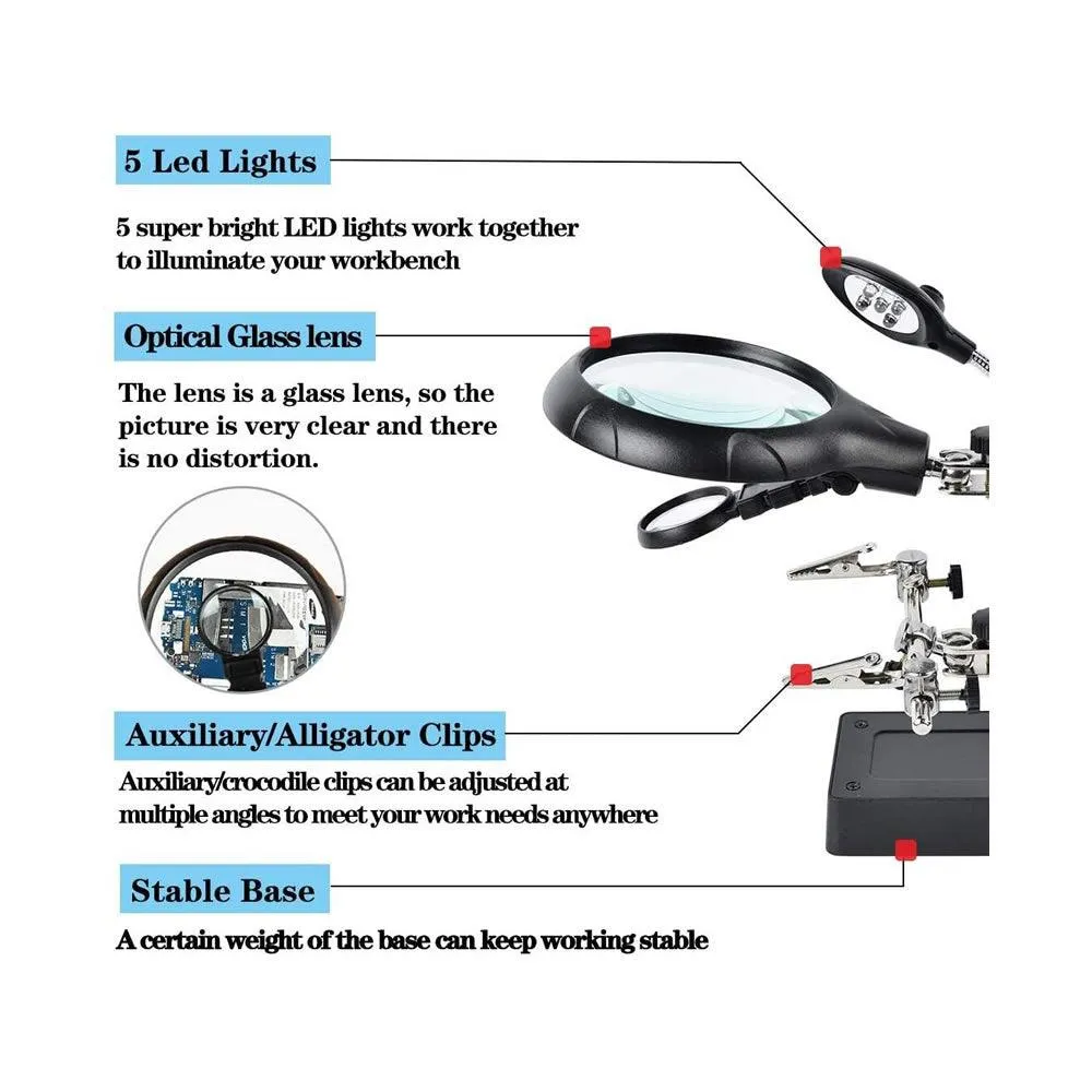 Welding Clip Magnifier Soldering Glass Q-GJ5