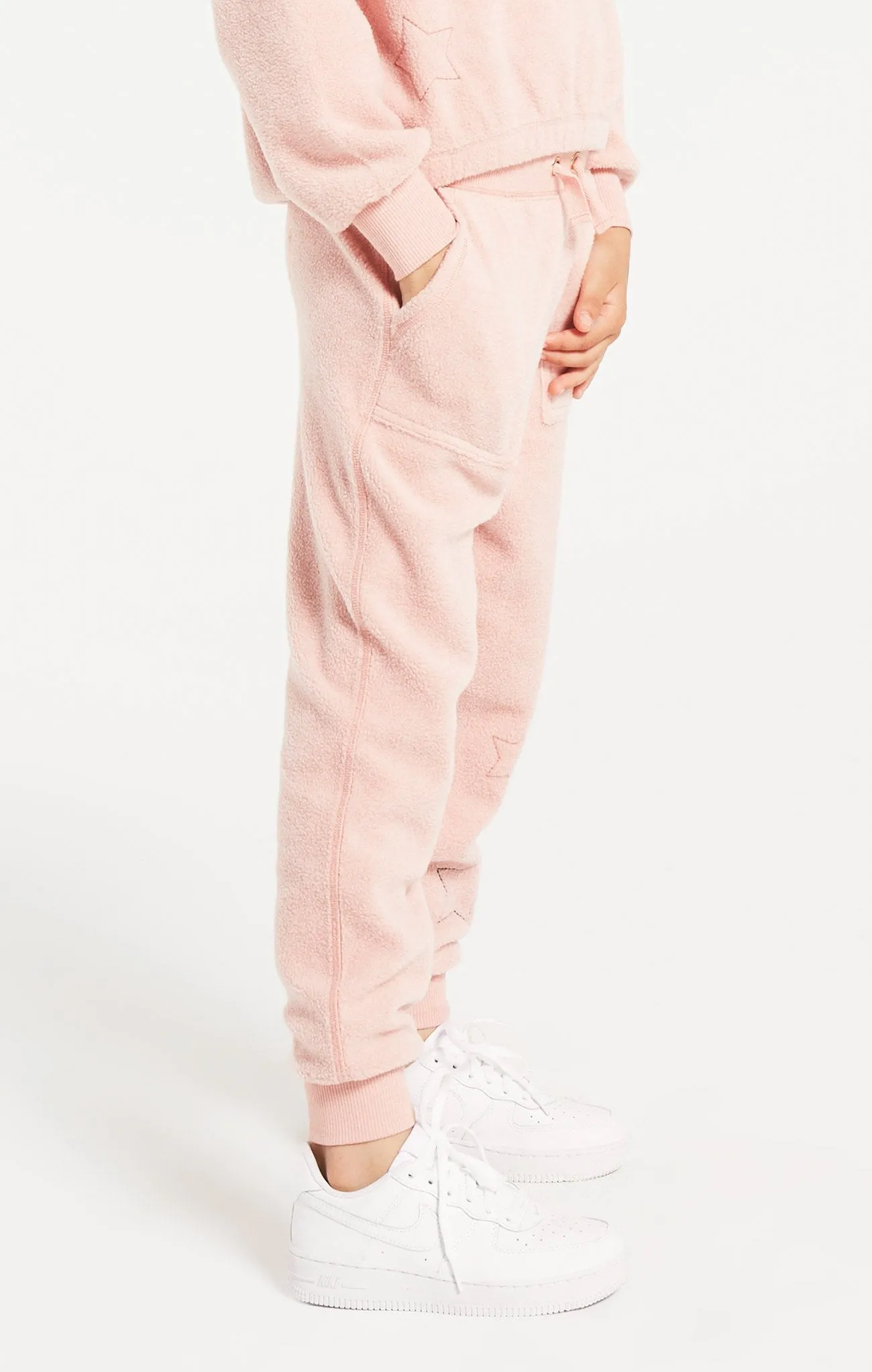 Z Supply Girls Mick Fleece Jogger - Rosy Pink