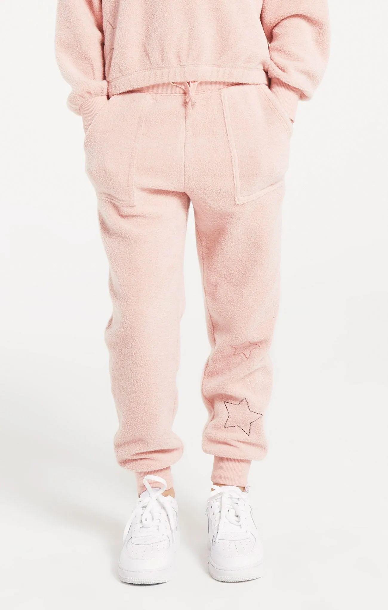 Z Supply Girls Mick Fleece Jogger - Rosy Pink