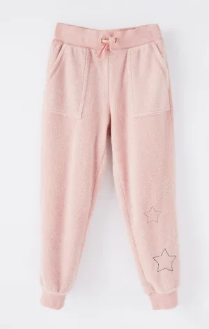 Z Supply Girls Mick Fleece Jogger - Rosy Pink